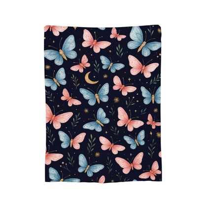Butterfly Throw Blanket Butterfly Gifts for Women Girls Pink Blue Butterflies Cozy Fleece Fuzzy Soft Flannel Plush Warm Bedding Stuff for Kids Adults 40 x 50 Inch