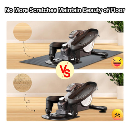 Non-Slip Mat for Ellipse Leg Exerciser Machine, Apply to Under Desk Elliptical Peddler While Sitting, Perfect for Electric Seated Foot Pedal Exerciser, Enhanced Stability & Floor Protection