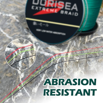 Dorisea Extreme Braid 100% Pe Black Braided Fishing Line 109Yards-2187Yards 6-550Lb Test Fishing Wire Fishing String Incredible Superline Zero Stretch (300m/328Yards 15lb/0.18mm)