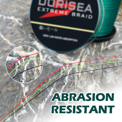 Dorisea Extreme Braid 100% Pe Black Braided Fishing Line 109Yards-2187Yards 6-550Lb Test Fishing Wire Fishing String Incredible Superline Zero Stretch (100m/109Yards 70lb/0.44mm)