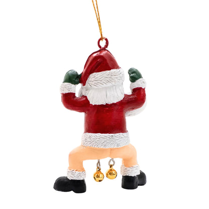 Funny Santa Claus Jingle My Bells Christmas Tree Naughty Adult Humor Ornament