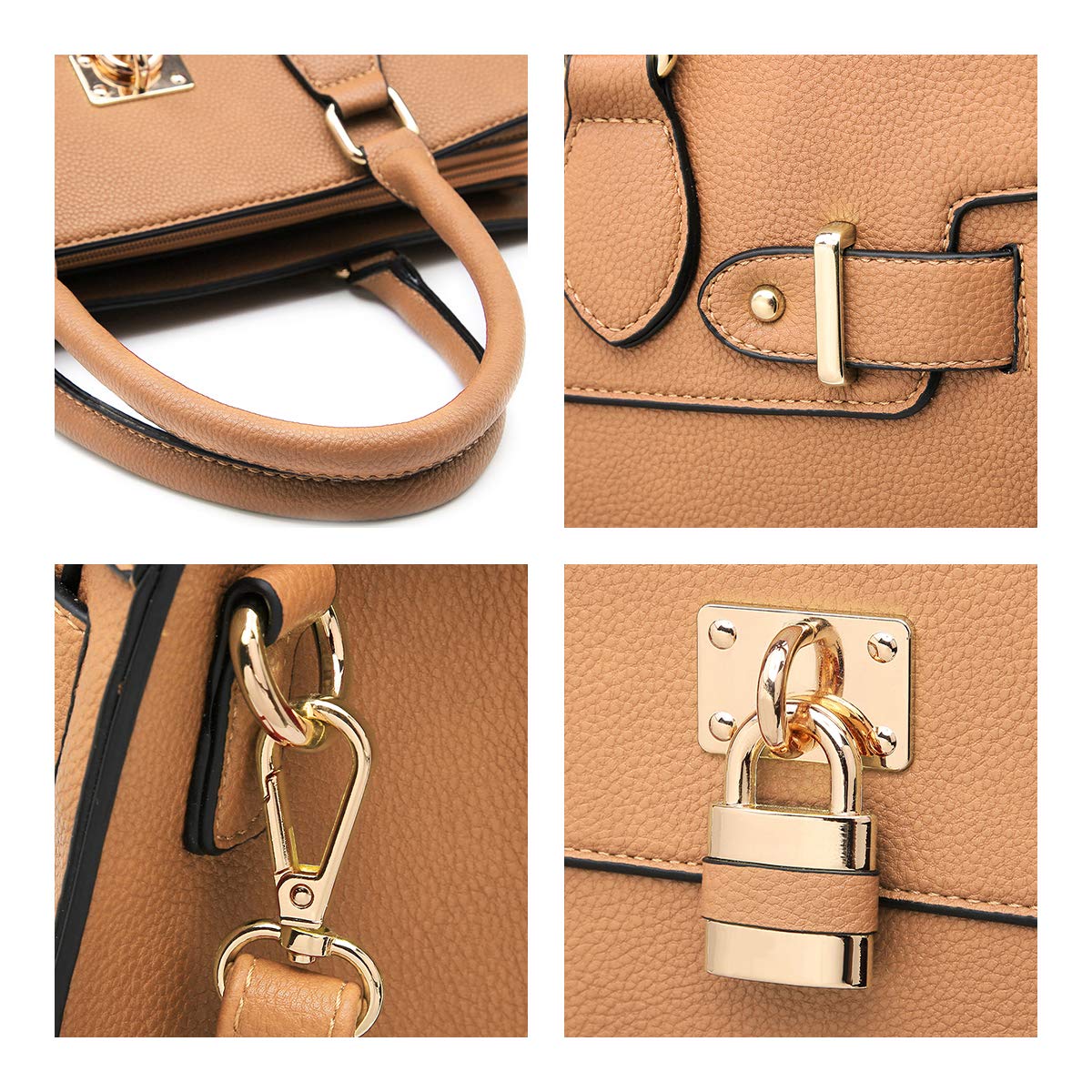Dasein Women Handbags and Purses Ladies Shoulder Bag Top Handle Satchel Tote Work Bag with Wallet