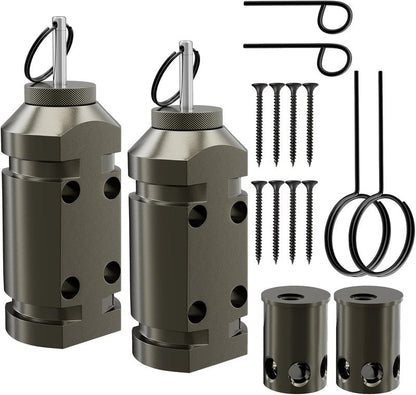 Upgraded Perimeter Trip Alarm - 12 Gauge Camping Trip Wire Security System | 2 Pack with .22 Adapter for Outdoor Safety