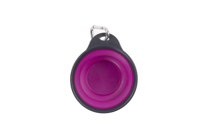 Dexas Popware for Pets Collapsible Travel Cup, Large, Gray/Blue