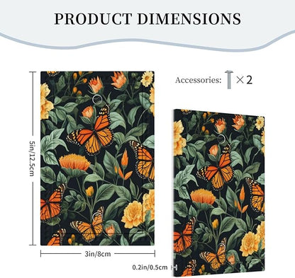 Butterflies Flower Garden Light Switch Covers No Device Wall Plate 1 Gang Decorative Blank Switchplate Electrical Faceplate for Country Living Bedroom Decor