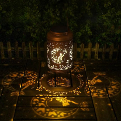 Christmas Decorations Gifts for Women Men Mom, Cat Solar Lights Outdoor Waterproof, Mothers Day Gifts Decoration Outside for Outdoor, Yard, Lawn, Balcony Garden Decor Solar Lantern
