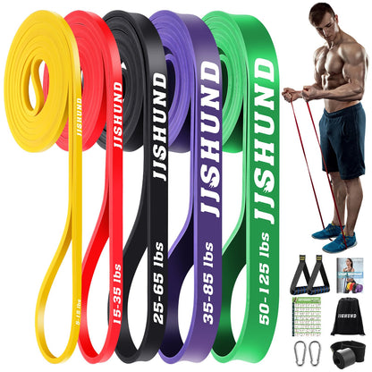 Resistance Bands Set, Pull Up Assistance Bands Pull Up Bands Exercise Bands for Men Women, Workout Bands for Working Out, Muscle Strength Training, Body Stretching