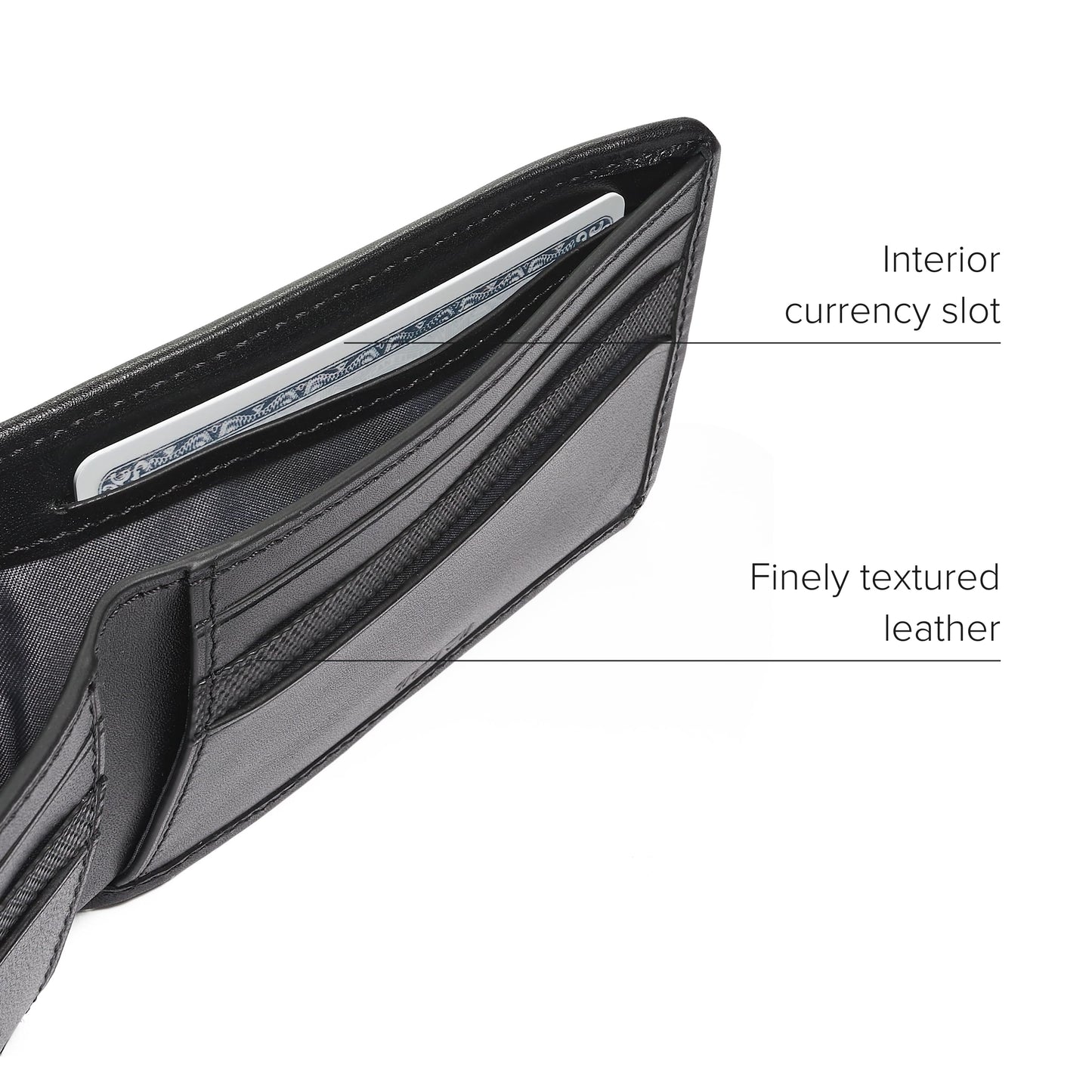 TUMI - Alpha Slim Single Billfold - Men's Ballistic Nylon Wallet - Hidden Card Pocket - Black