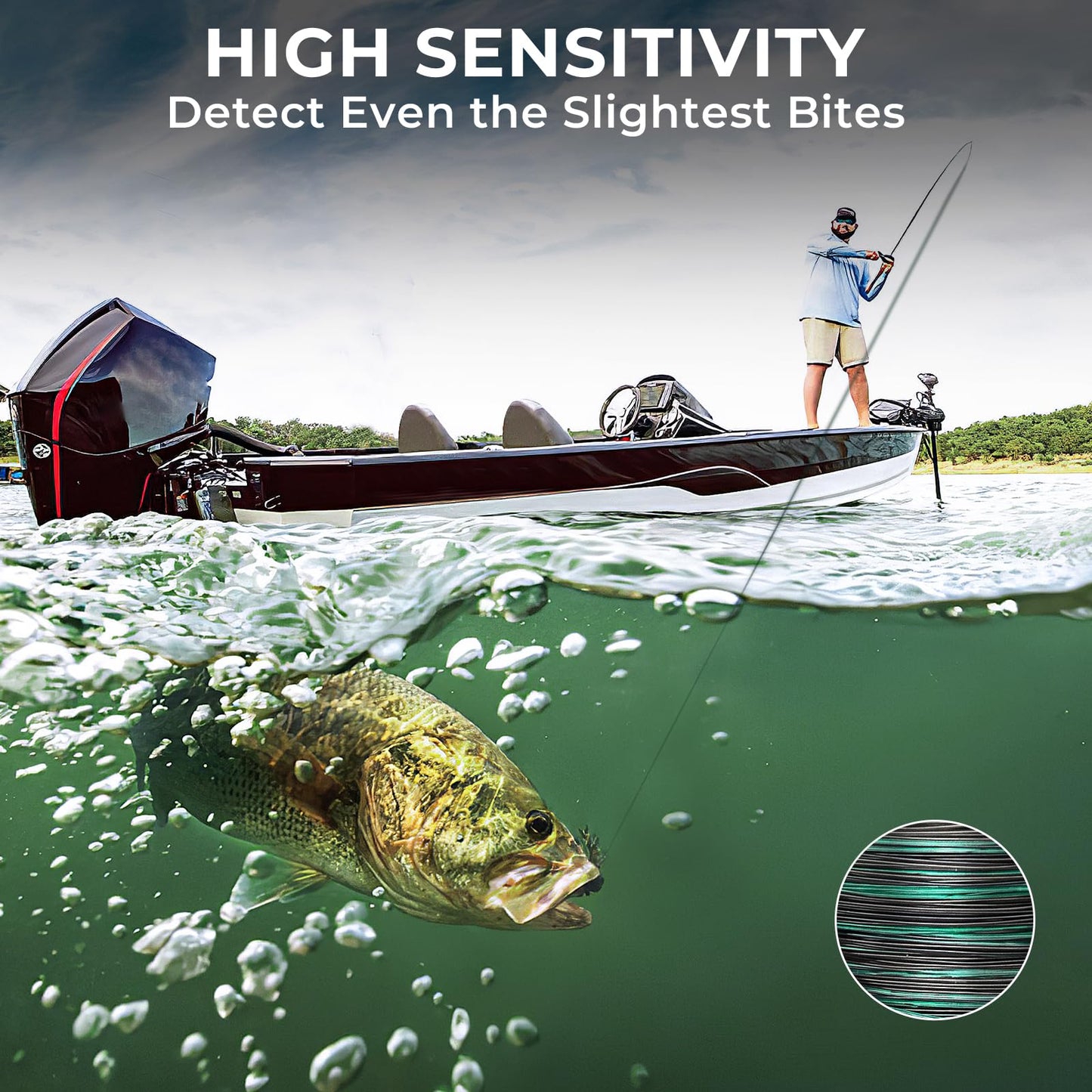 KastKing Destron Essential Monofilament Fishing Line, Midnight Camo, 6LB, 300 yds