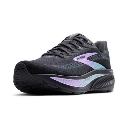 Brooks Women’s Ghost 17 Neutral Running Shoe - Grey/Clearwater/Purple - 8 Wide
