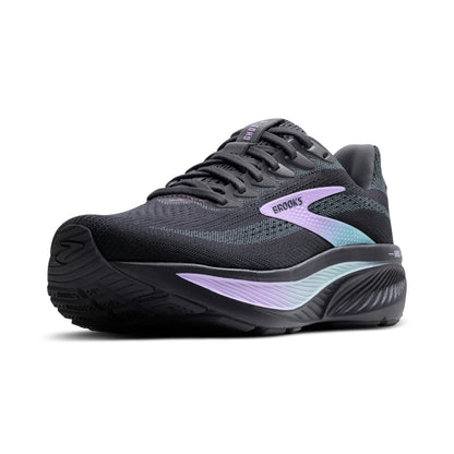 Brooks Women’s Ghost 17 Neutral Running Shoe - Grey/Clearwater/Purple - 11 Medium