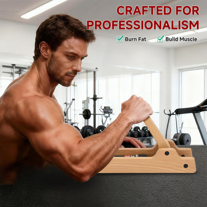 Arm Wrestling Training Equipment, Wooden Forearm Strengthener with 12 Adjustable Hydraulic Resistance Levels, Arm Strength Trainer for Home Gym Equipment, Wrist & Grip Training for All Skill Levels