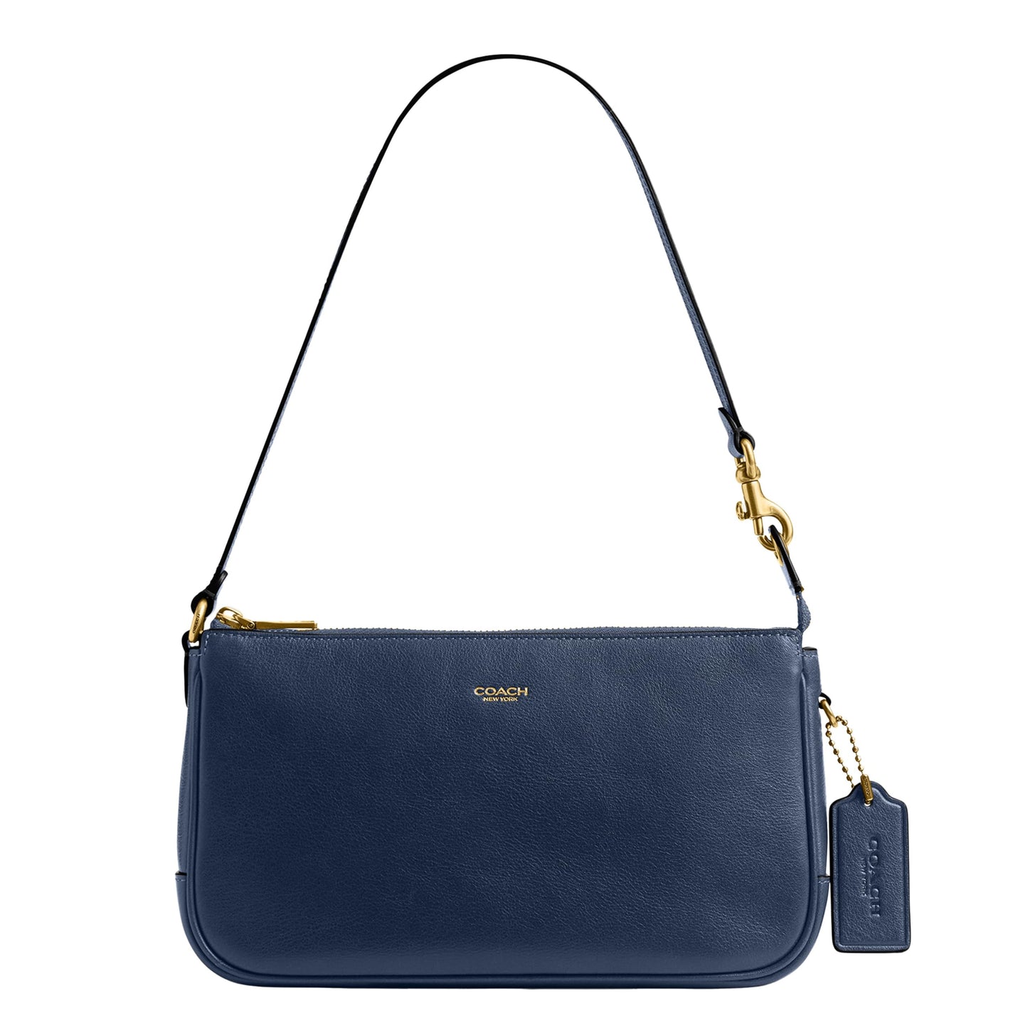 COACH Natural Grain Leather Plaza Bag