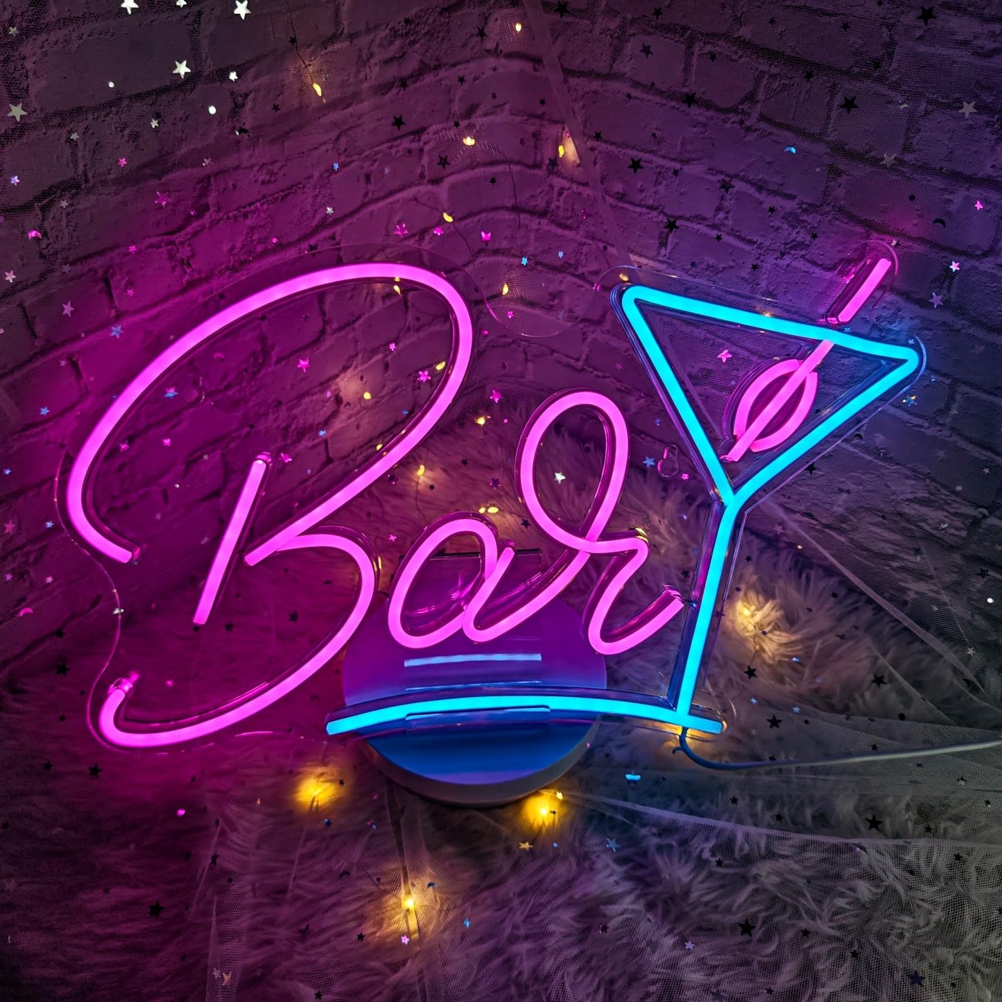 Bar Neon Signs for Home Bar Wall Decor, Neon Bar Sign for Bedroom Man Cave Bistro Pub Party,USB Powered LED Light Up Sign With Dimmer Switch, Gifts for Friends Families Birthday Christmas