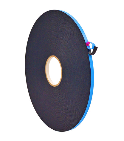 WOD WGT06P Double Sided Foam Mounting Tape, 1/16 inch Thick x 3/8 inch x 150 Ft. Weather Resistant for Gap Filling, Home or Office Decor, Dual-Pane Glass Bonding, Replacing Insulated Windows, Black