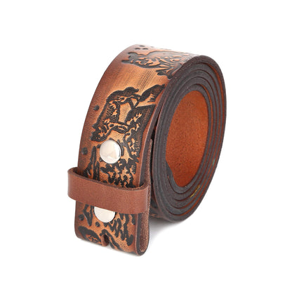Gelante Genuine Full Grain Leather Belt Strap without Belt Buckle G2018-M