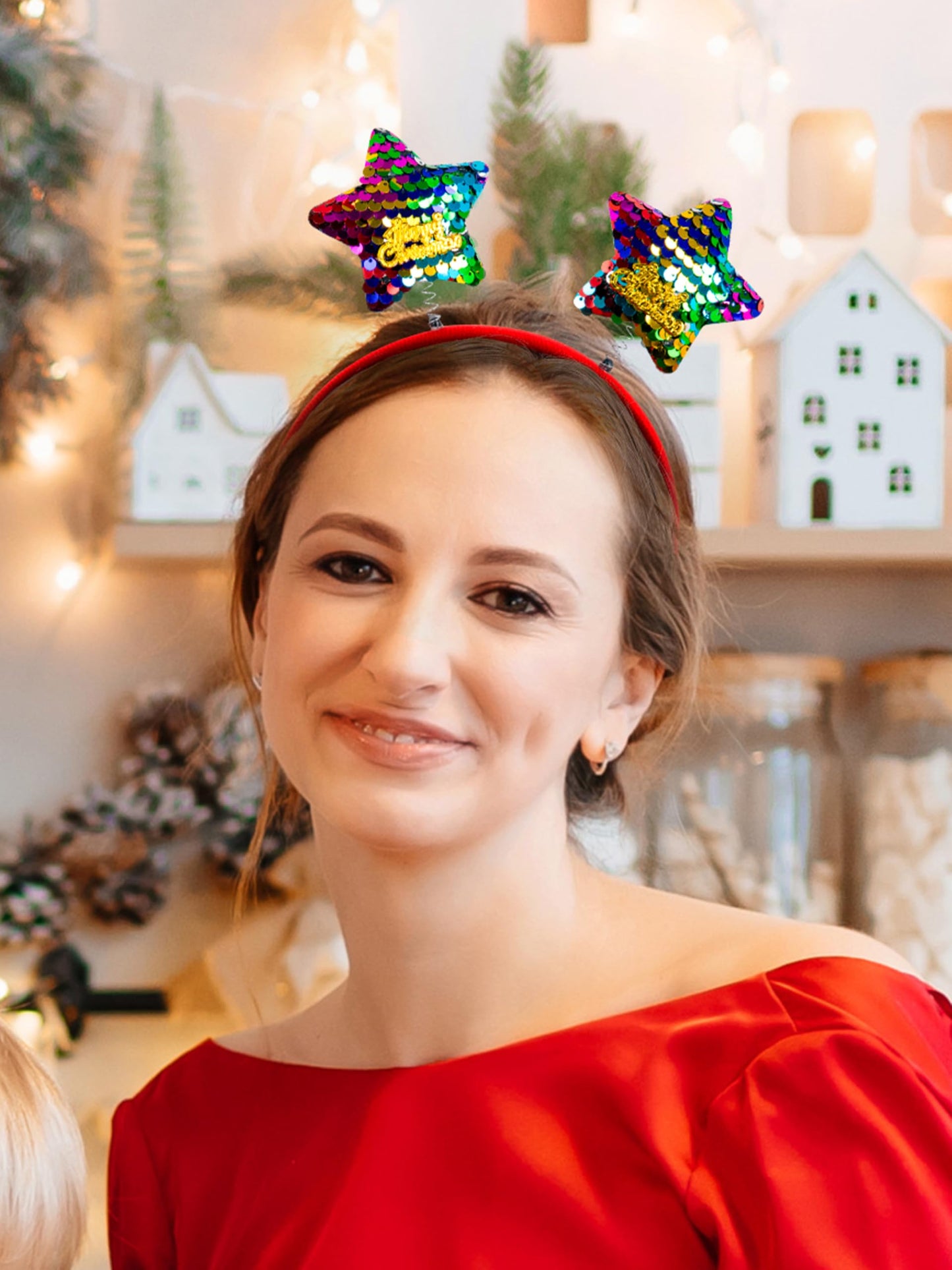 HOVACY 24 Pcs Christmas Headbands, 12 Styles Christmas Headwears with Assorted Design Santa Christmas Tree Snowman Stars Reindeer Antler, Xmas Party Decor for Women Men Christmas Party Favors