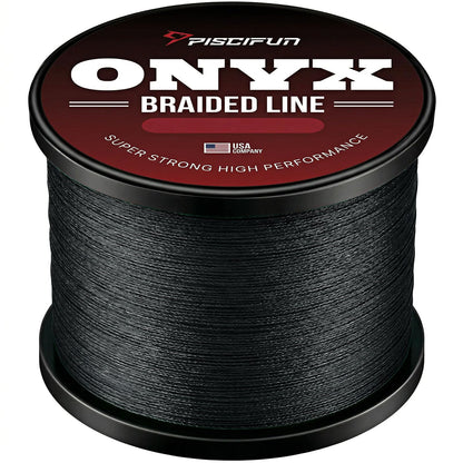 Piscifun Onyx Braided Fishing Line Advanced Superline Braid Lines 150Yd 15lb Black