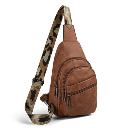Sling Bag Crossbody Bags for Women Small Cross Body Bag Fanny Packs Chest Sling Purse for Daily Travel Leisure Sport