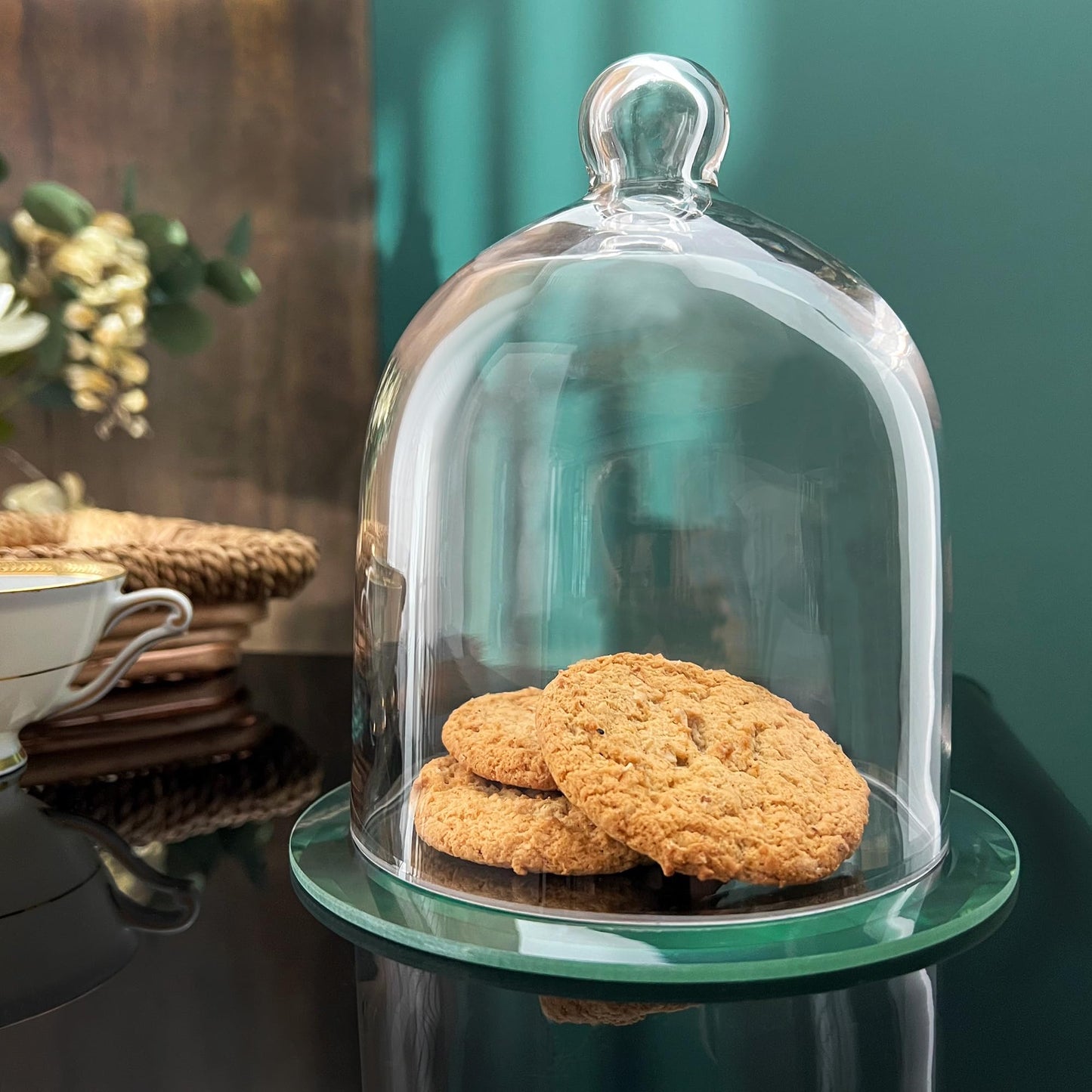 Plymor 5" x 6" Bell Jar Glass Display Dome Cloche (Interior Size 4.75" x 4.5")