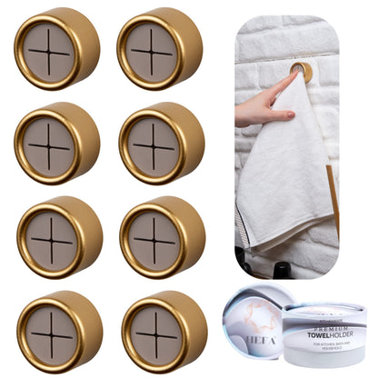 HEFA Towel Hooks, Towel Holder, Dish Towel Holder, Kitchen Organization, Kitchen Towel Hook, Kitchen Towel Holder, Hand Towel Holder, Kitchen Gadgets, Kitchen Essentials, Bathroom Accessories, 4 Pack