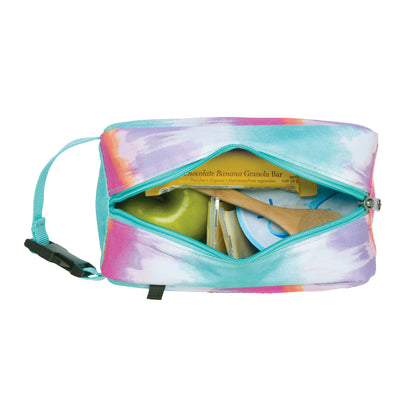 PackIt® Freezable Snack Box, Checked Out, Built with ECOFREEZE Technology, Collapsible, Reusable, Zip Closure with Buckle Handle, Designed For Work Snacks, Fresh Snacks On the Go, Adults, and All Ages