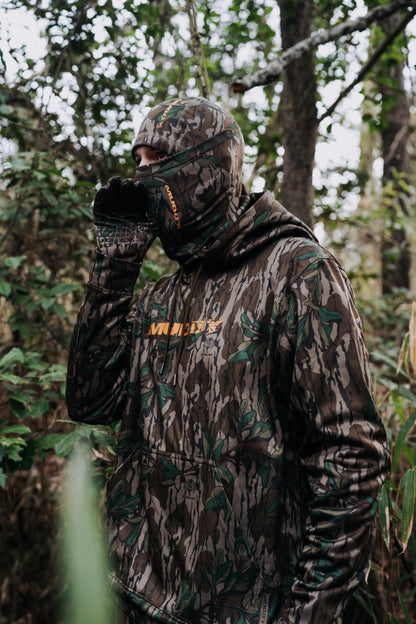 Muddy TRX Lightweight Neck Gaiter, Mossy Oak Greenleaf