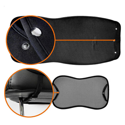 Sojoy IsoTowel Car Seat Cover for Front Seat,Microfiber Breathable Cloth Seat Protector,with Quick-Dry Non-Slip Back for All Workouts,All-Weather (Carbon Black, 1 Pcs)