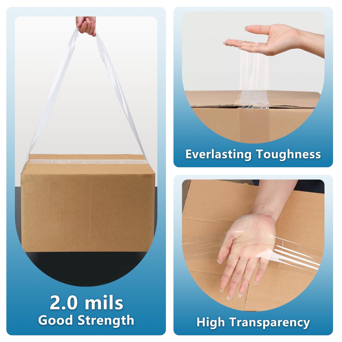 2.0 Mil Premium Packing Tape 3 inch x 110 Yards (24 Rolls) - Clear Shipping Packaging Tape, Strong Adhesive Box Tape for Moving, Sealing Packages & Shipping Boxes