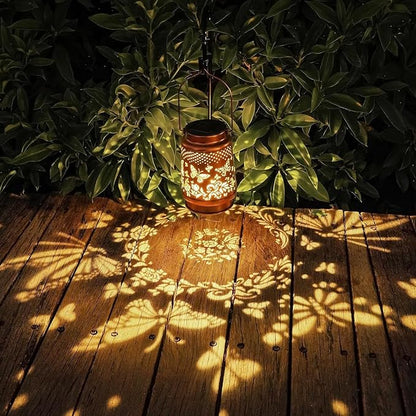 Solar Light, Outdoor Lanterns for Patio Waterproof , Butterfly Outdoor Solar Lanterns for Porch, Yard, Deck, Lawn, Backyard, Patio, Tabletop, Pathway