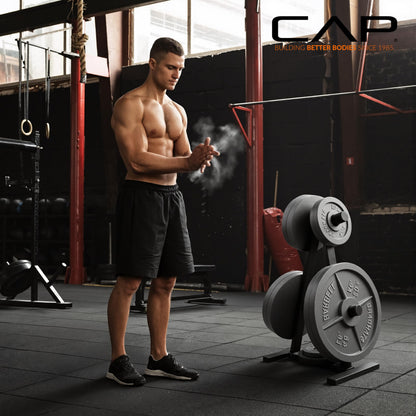 CAP Barbell A Frame Olympic Plate Rack, Dark Gray