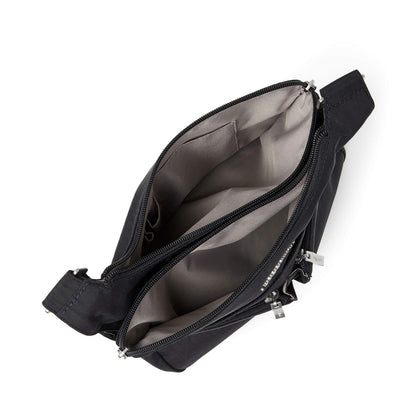 Baggallini Cross Over Crossbody Women 11x8.5 Medium Travel Bag Lightweight Water-Resistant Nylon Organized Handbag Purse