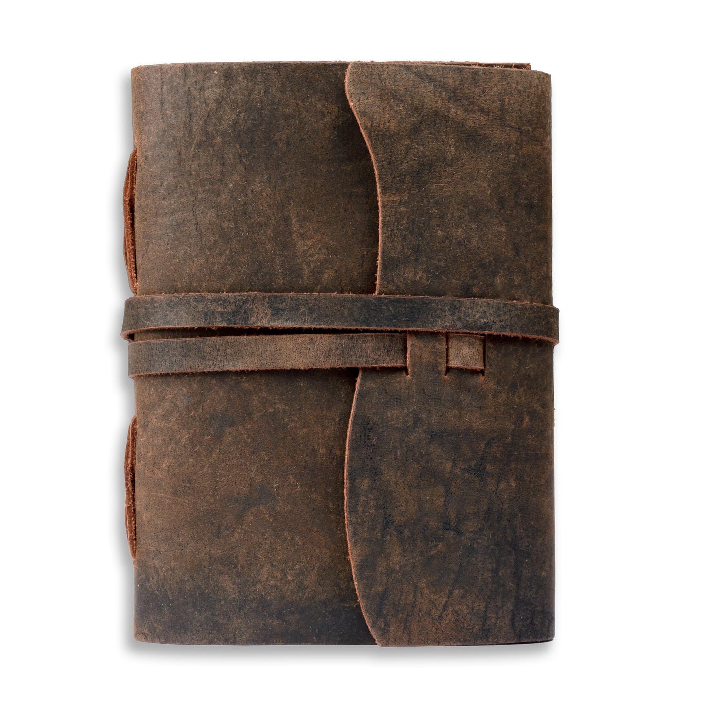 LEATHER VILLAGE Leather Bound Journal - Dark Brown, 7"X5", 220 Pages - Vintage Blank Paper Diary for Writing, Drawing, Sketchbook, and Travel Notebook - Ideal for Women and Men