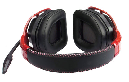 Amazon Basics USB Pro Gaming Headset with Microphone for PC, Red