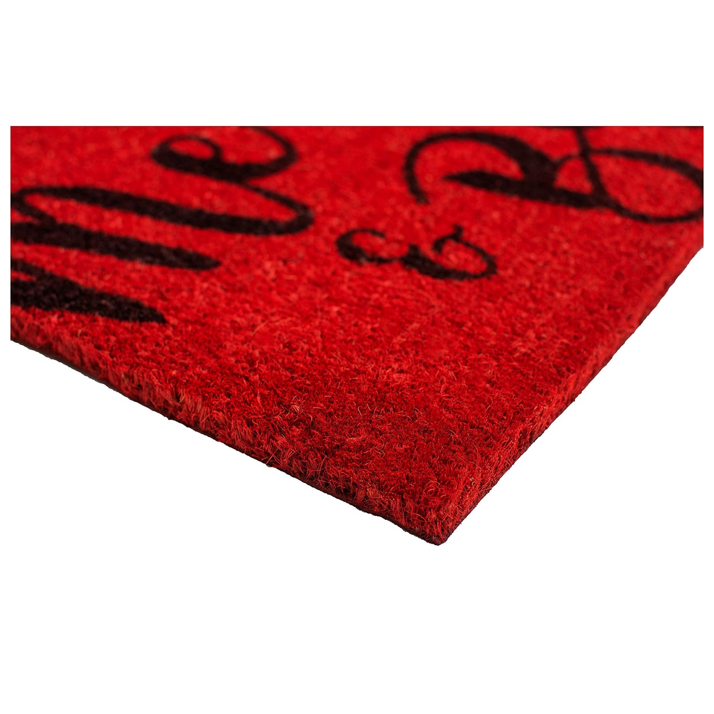 Calloway Mills 104973048 Merry & Bright Doormat, 30" x 48", Red/Black