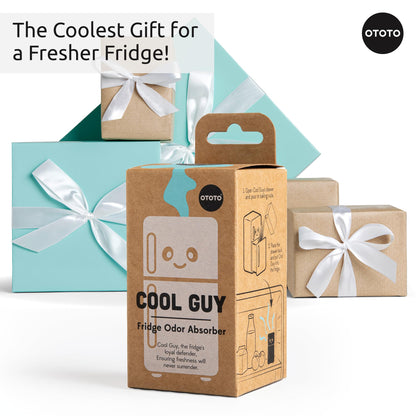 OTOTO Fridge Deodorizer - Refrigerator Deodorizer, Baking Soda Odor Absorber, Cute Kitchen Accessories, Baking Soda Container, Kitchen Gadgets (Fridge)