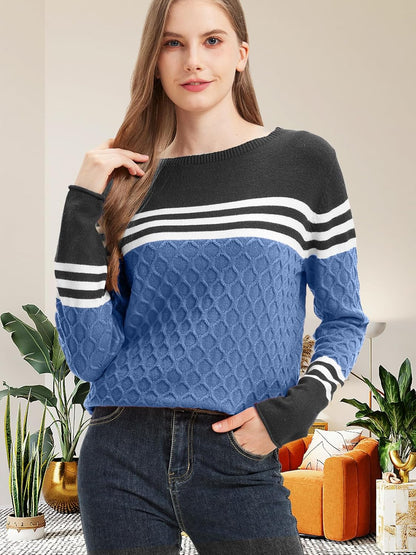Womens Sweaters Fall 2025 Fashion Boho Trendy Lightweight Pullover Crew Long Sleeve Cute Tops for Women Winter Outfits