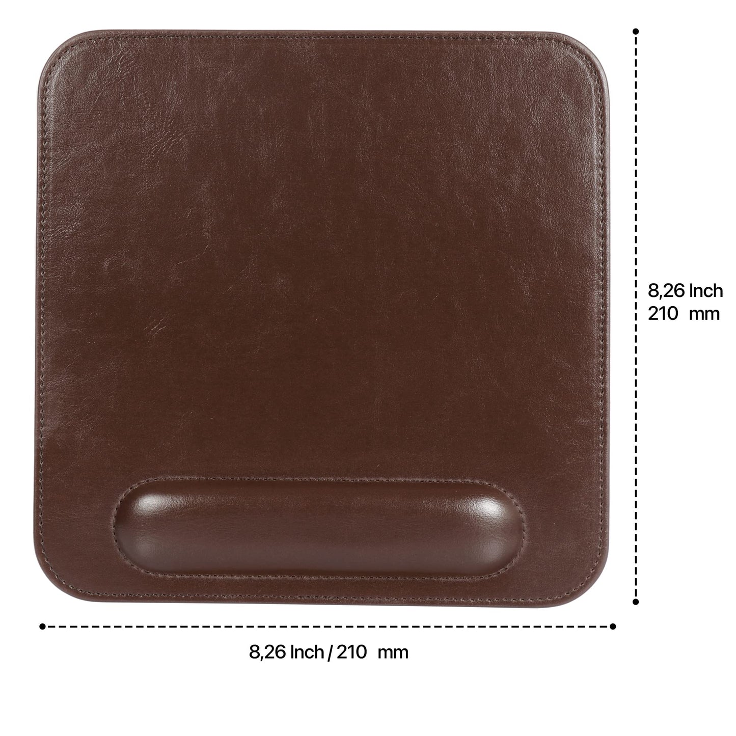 Londo Leather Mouse Pad with Wrist Rest – Ergonomic Support, Non-Slip Base, Smooth Surface