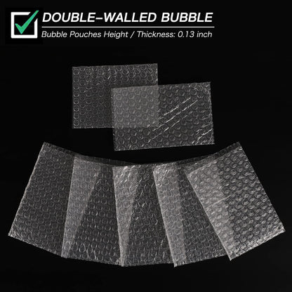 8 x 10inch Clear Bubble Out Bag Pouches, Yision 50PCS Protective Bubble Cushion Wrap Bag, Double Wall Shockproof for Moving, Shipping and Storage