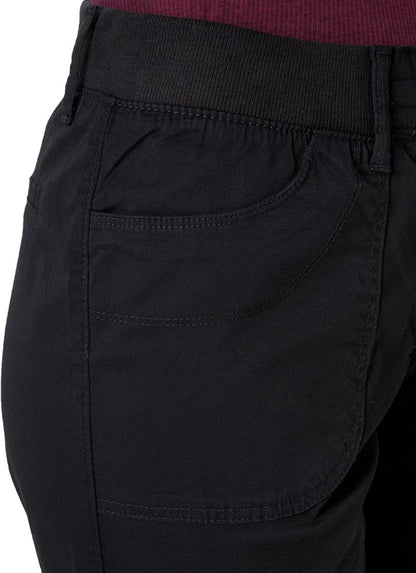 Lee Women's Cargo Capri Pants - Relaxed Fit Knit Waist Design | Comfortable & Stylish