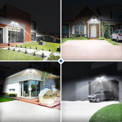 SANSI Motion Sensor Outdoor Lights, 15W 2000LM LED Flood Lights Outdoor, 5000K 4 Modes Security Lights for Outside Porch Yard Garage Patio, IP65 Dusk to Dawn Motion Detector Lights