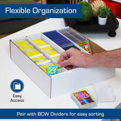 BCW Monster Box - 2ct Trading Card Storage Box | Holds 3200 Cards | Sports & TCG Card Organizer