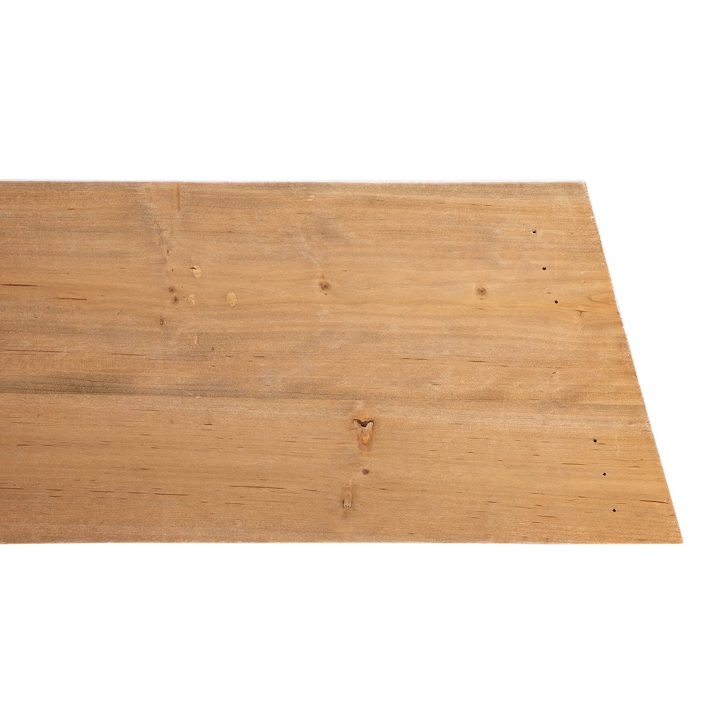Glitzhome 26" L Washed White Wooden Tree Collar, Rustic Trapezoid Tree Stand Cover Farm Fresh Christmas Tree Skirt Box