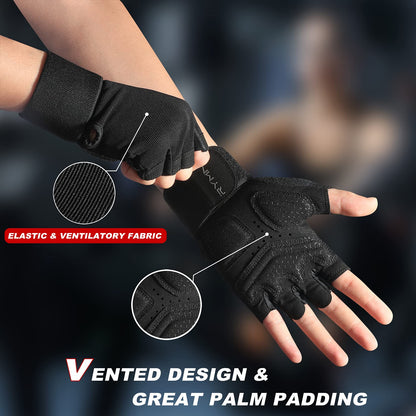 ZEROFIRE Workout Gloves for Women Men - Weight Lifting Gloves with Full Palm Protection & Extra Grip for Women Gym, Weightlifting, Weight Lift, Rowing, Exercise, Sport, Cycling