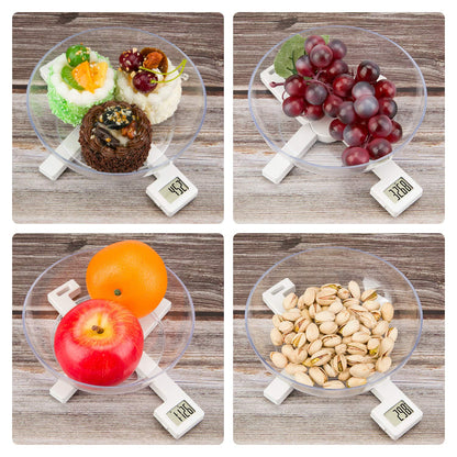 Portable Food Scale Travel Scale for Food, Small Folding Digital Kitchen Scale for Food, Collapsible Mini Pocket Scale Grams and Ounces, Perfect for Diet Calorie Control Compact Kitchen, X Black