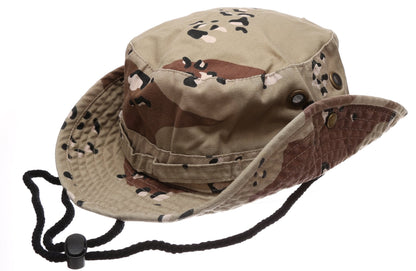 Summer Outdoor Boonie Hunting Fishing Safari Bucket Sun Hat with Adjustable Strap(Desert,LXL)