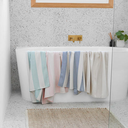 Dock & Bay Bath Towel - for Home - Quick Dry, Super Absorbent - Includes Bag - Geometric - Set (4), Large (160x70cm, 63"x28")