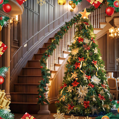 20 Pcs 20 Inches Christmas Garland Ties Christmas Decorative Twist Ties Reusable and Flexible Banister Ties Garland Ties for Garland, Banister Home Decoration