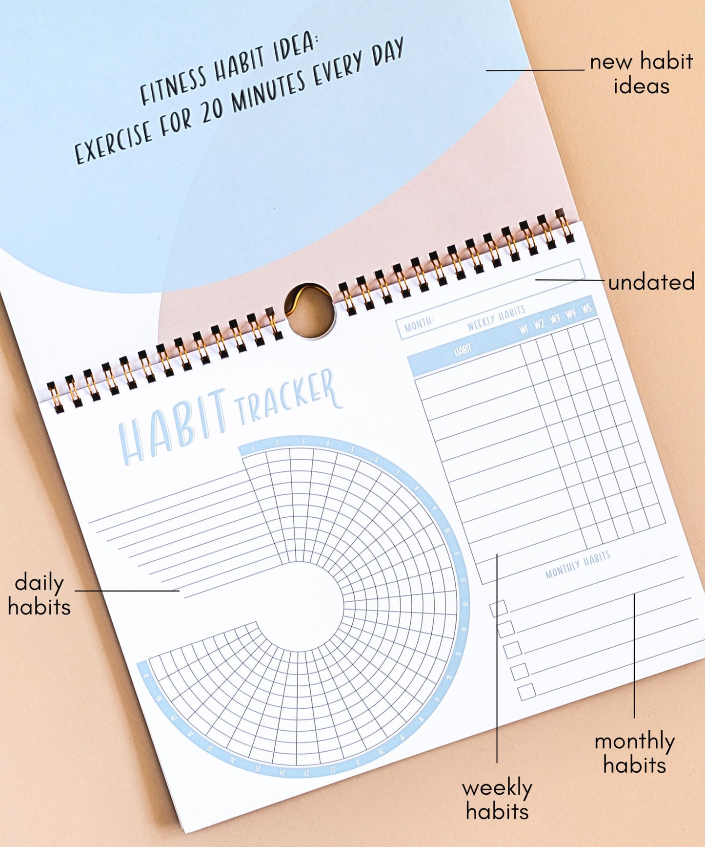 Lamare 2026 Habit Tracker Calendar – Premium Daily Habit Tracker Journal and Goal Board, Workout Motivation & Productivity Tool
