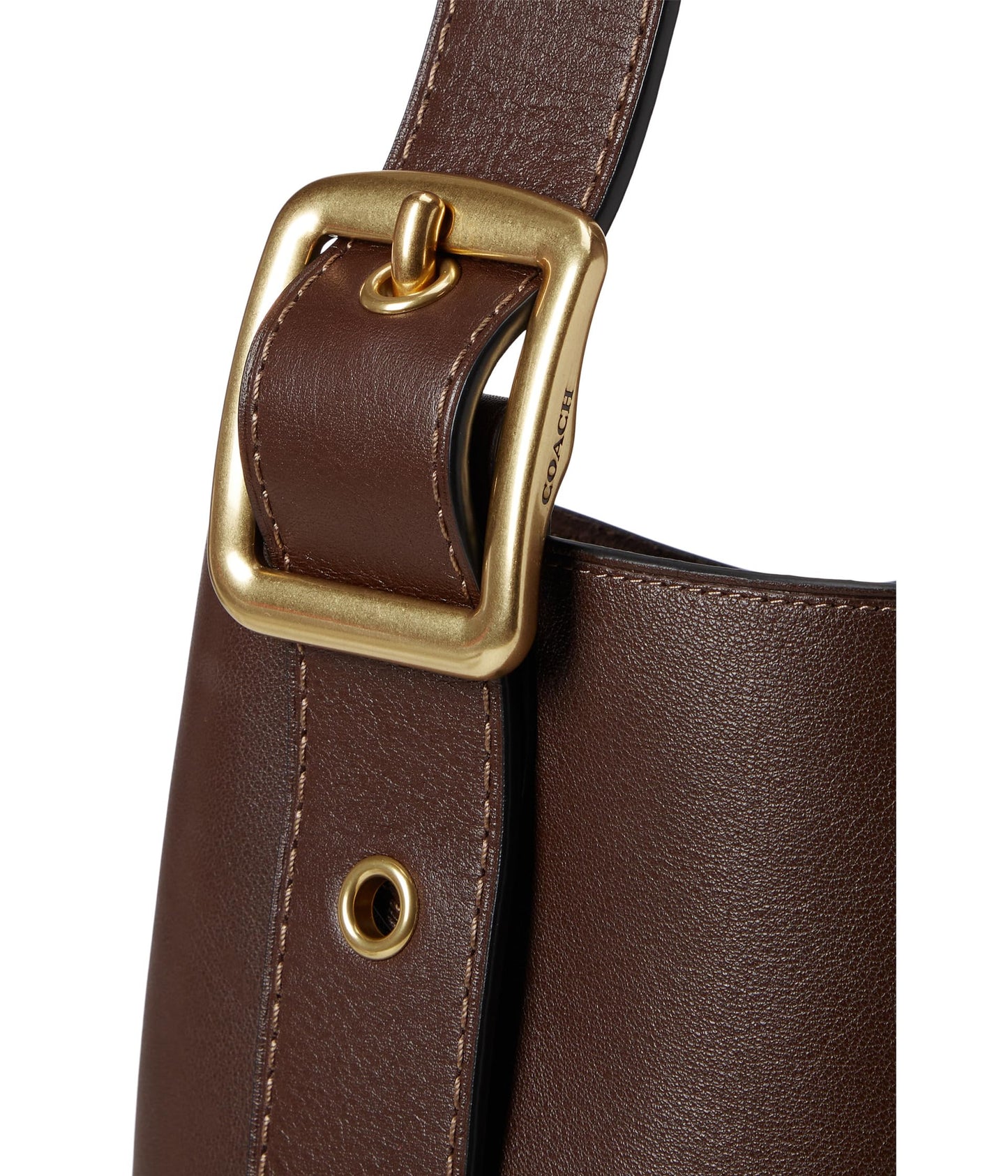 Coach Natural Grain Leather Bleecker Bucket Bag